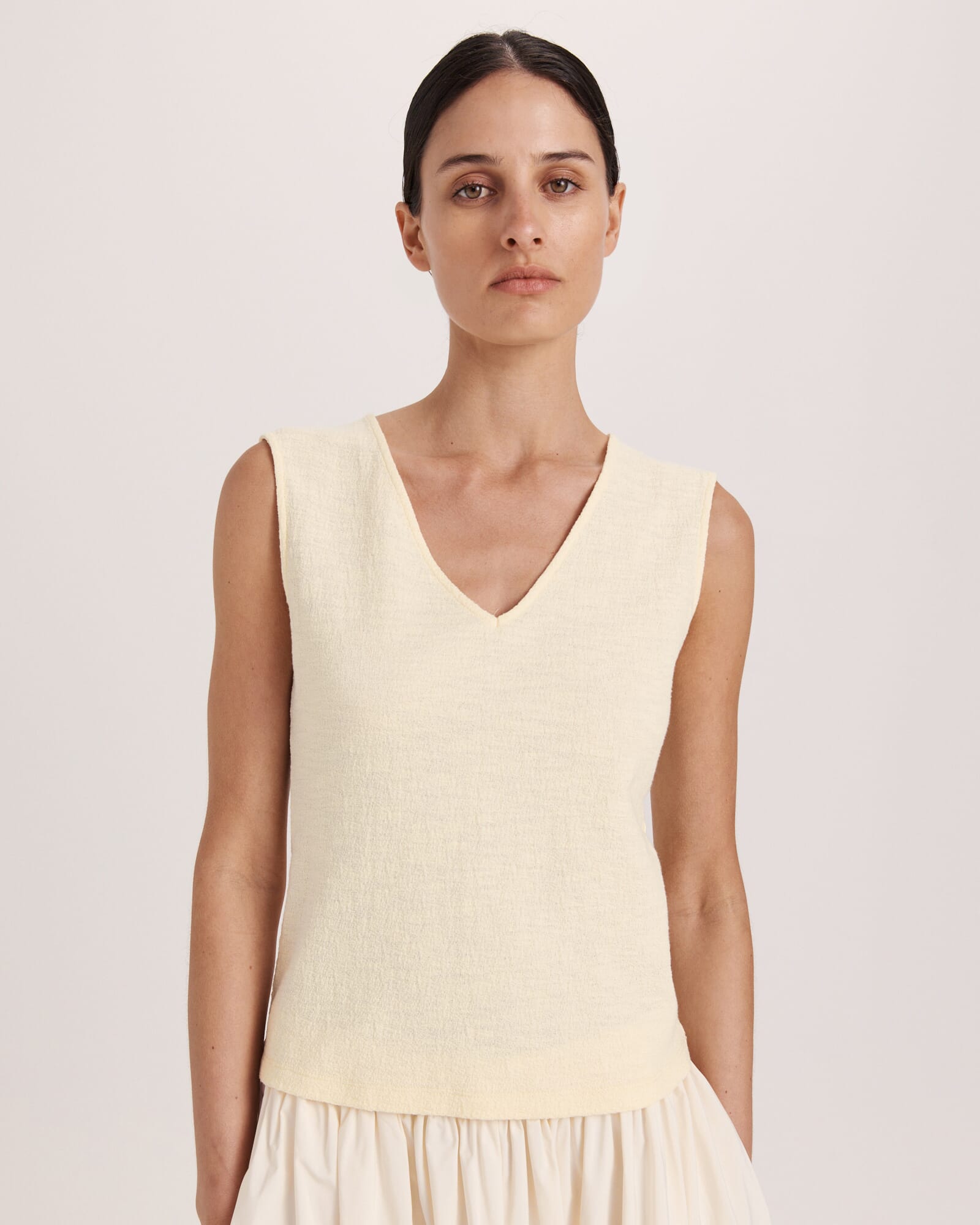 Eva Cotton V Neck Tank