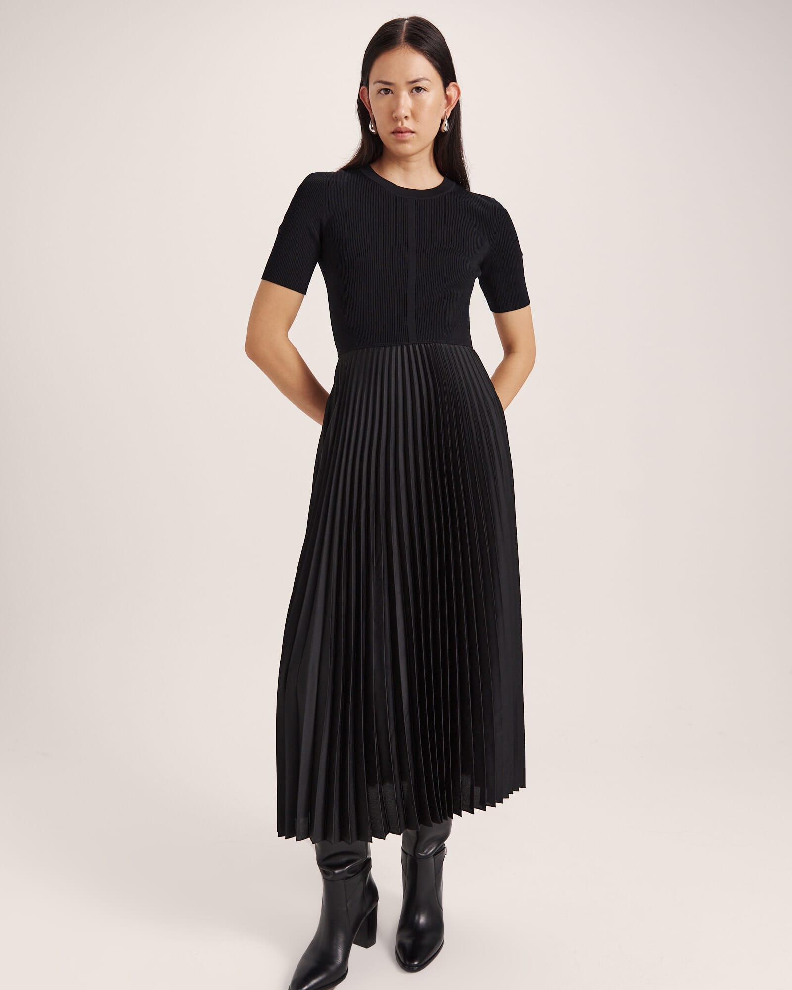 Vicky Mixed Media Dress