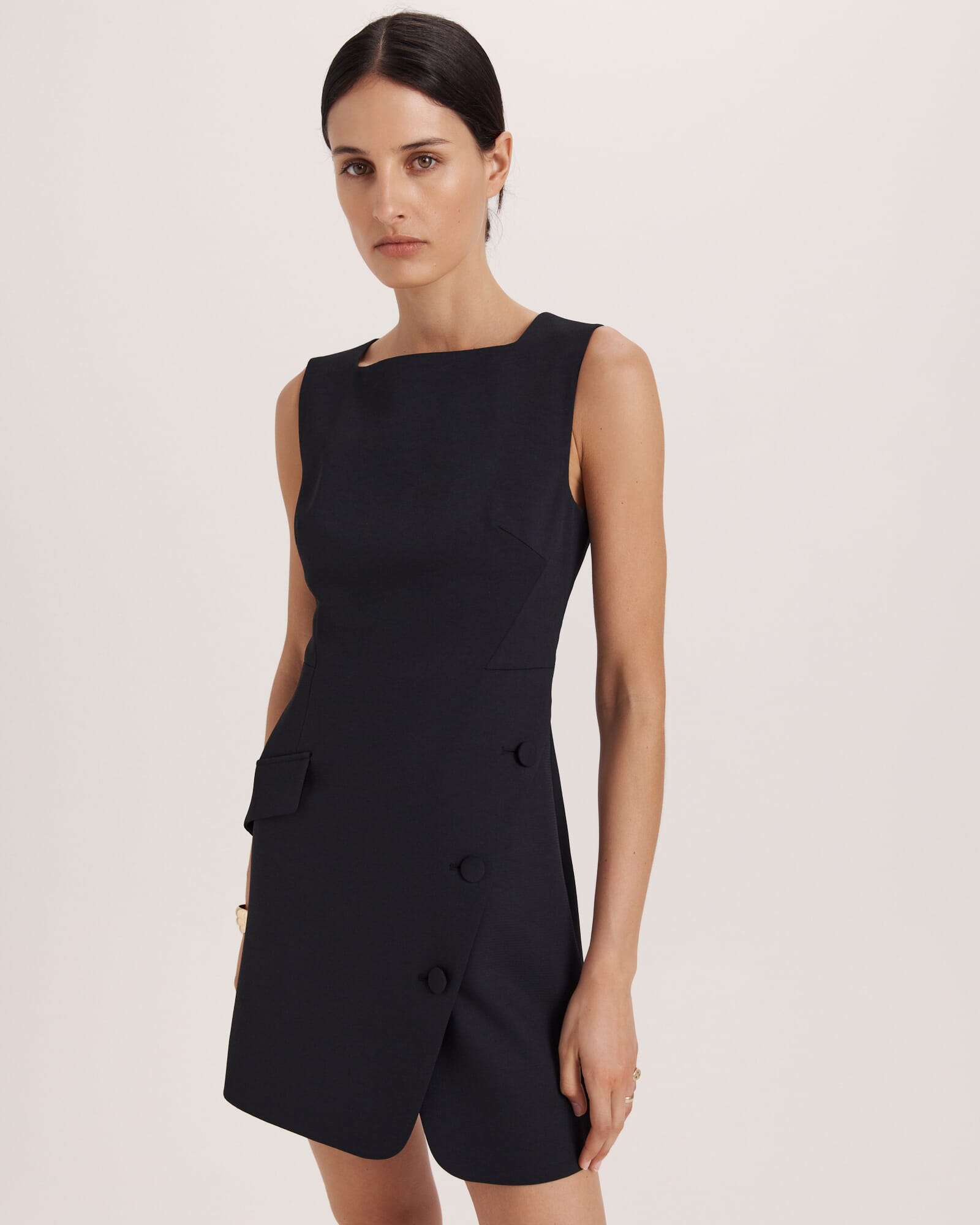 Dharma Button Mini Dress