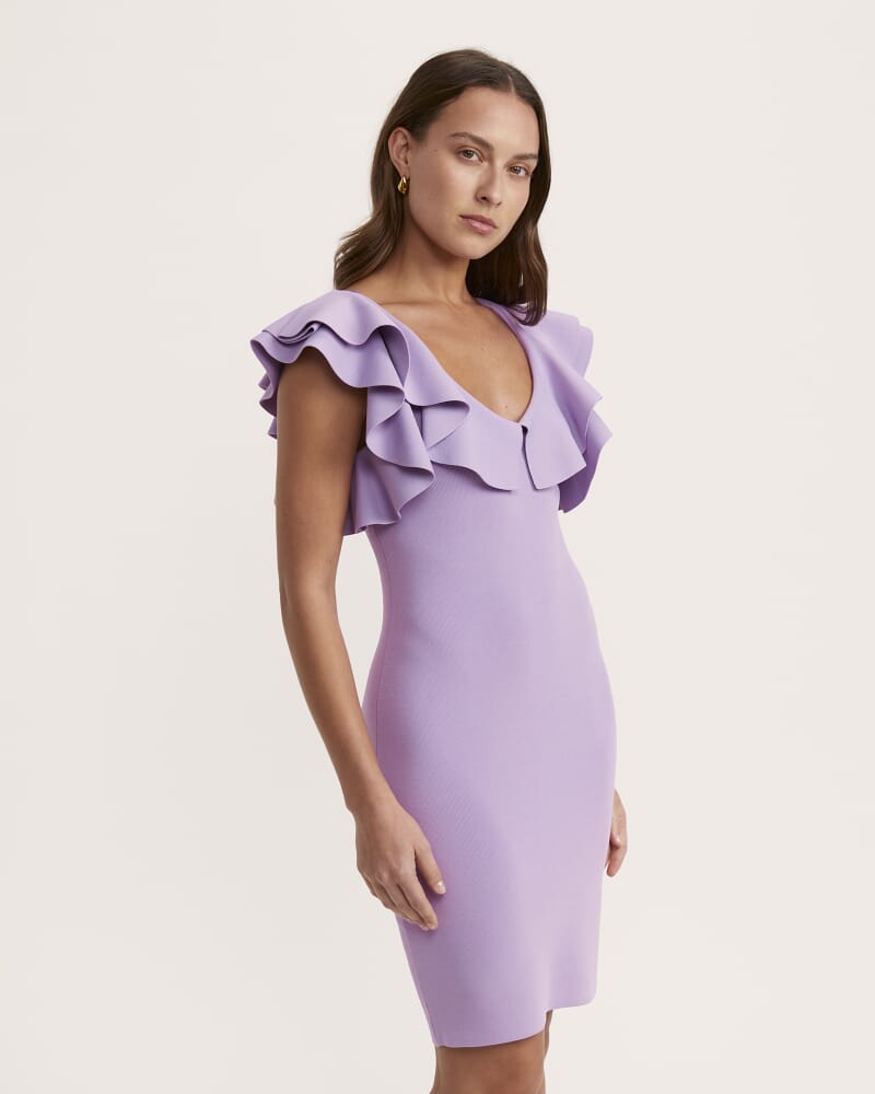 Mia Milano Knit Dress in VIOLET