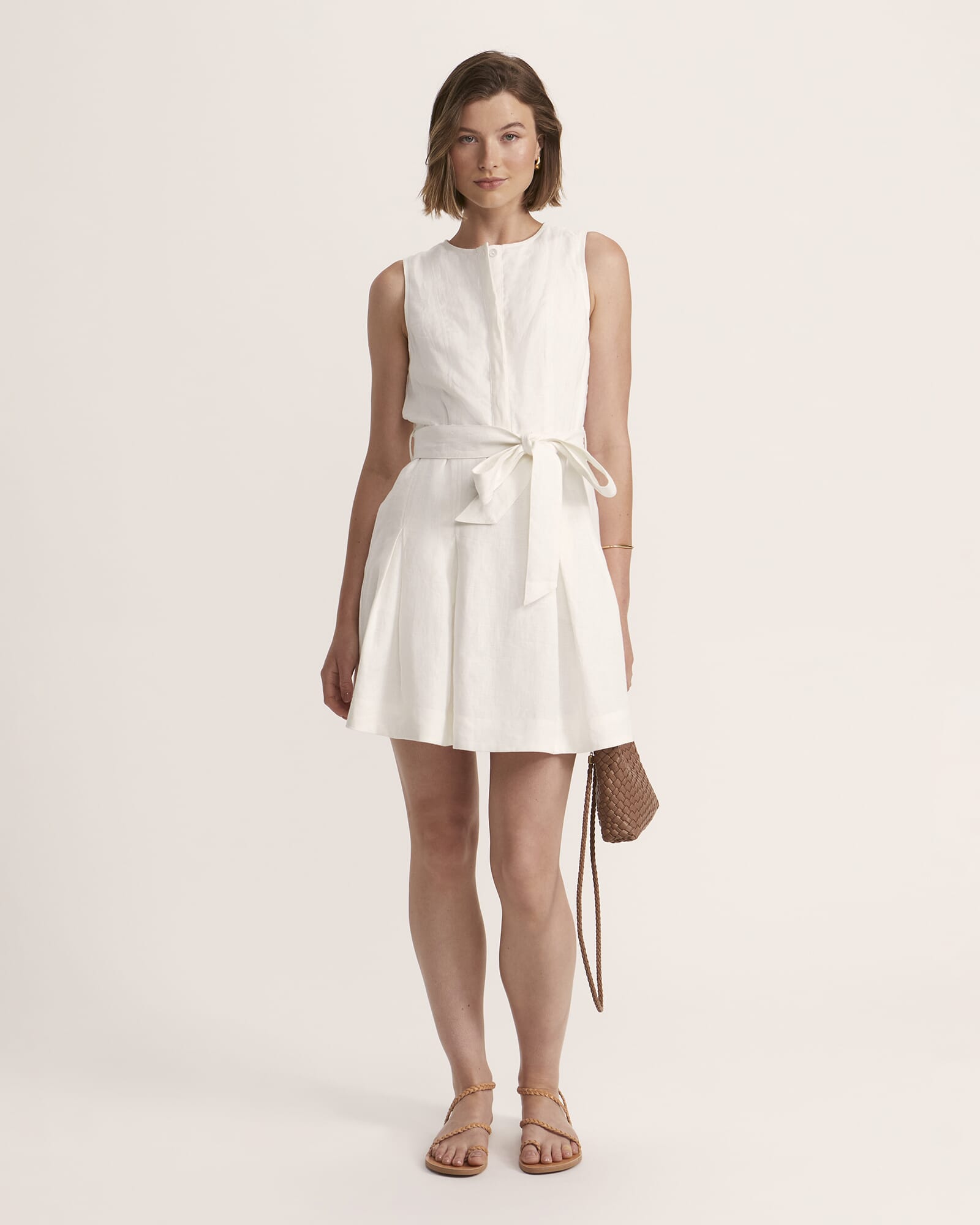 Lila Linen Mini Dress