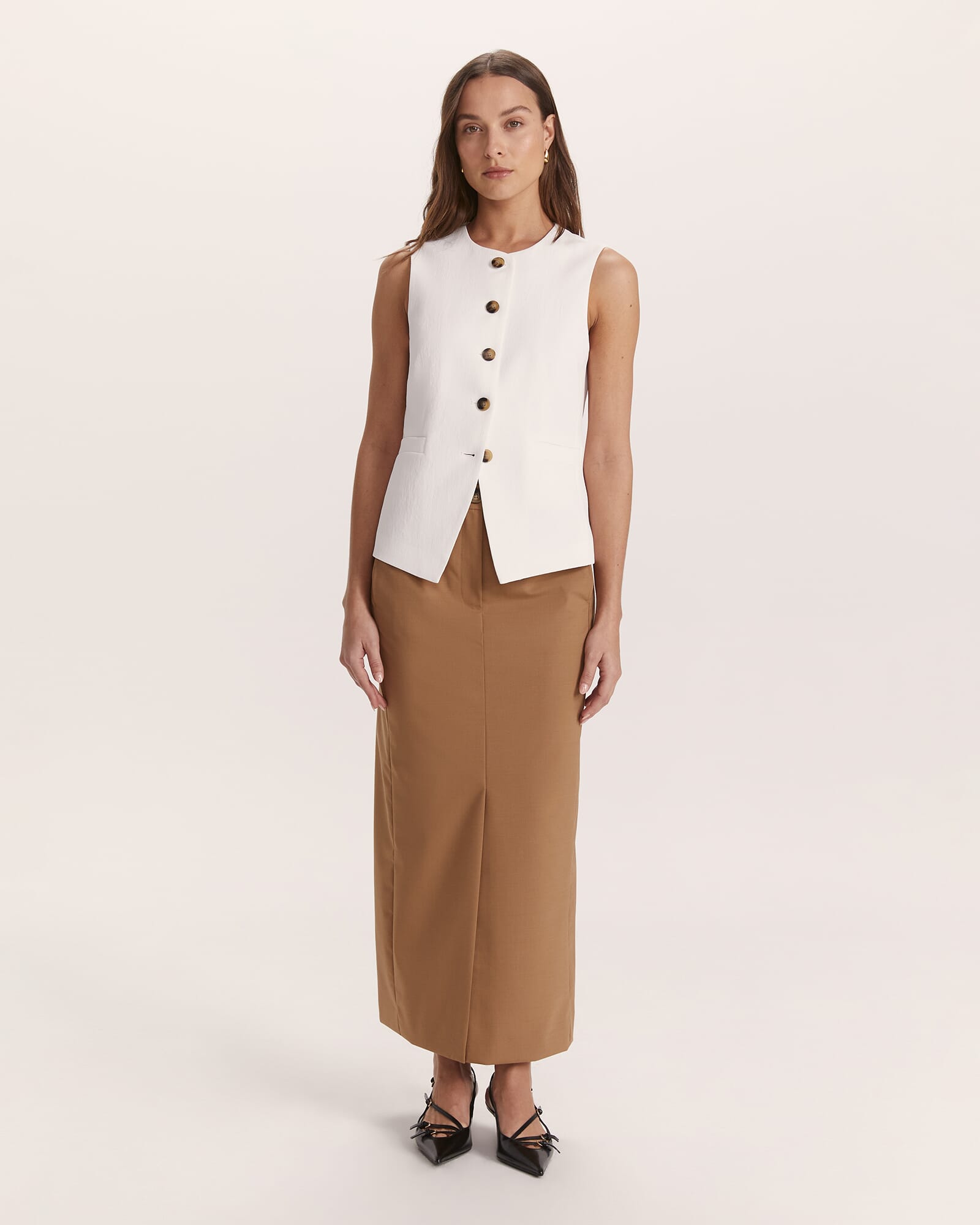 Dharma Crew Neck Longline Vest