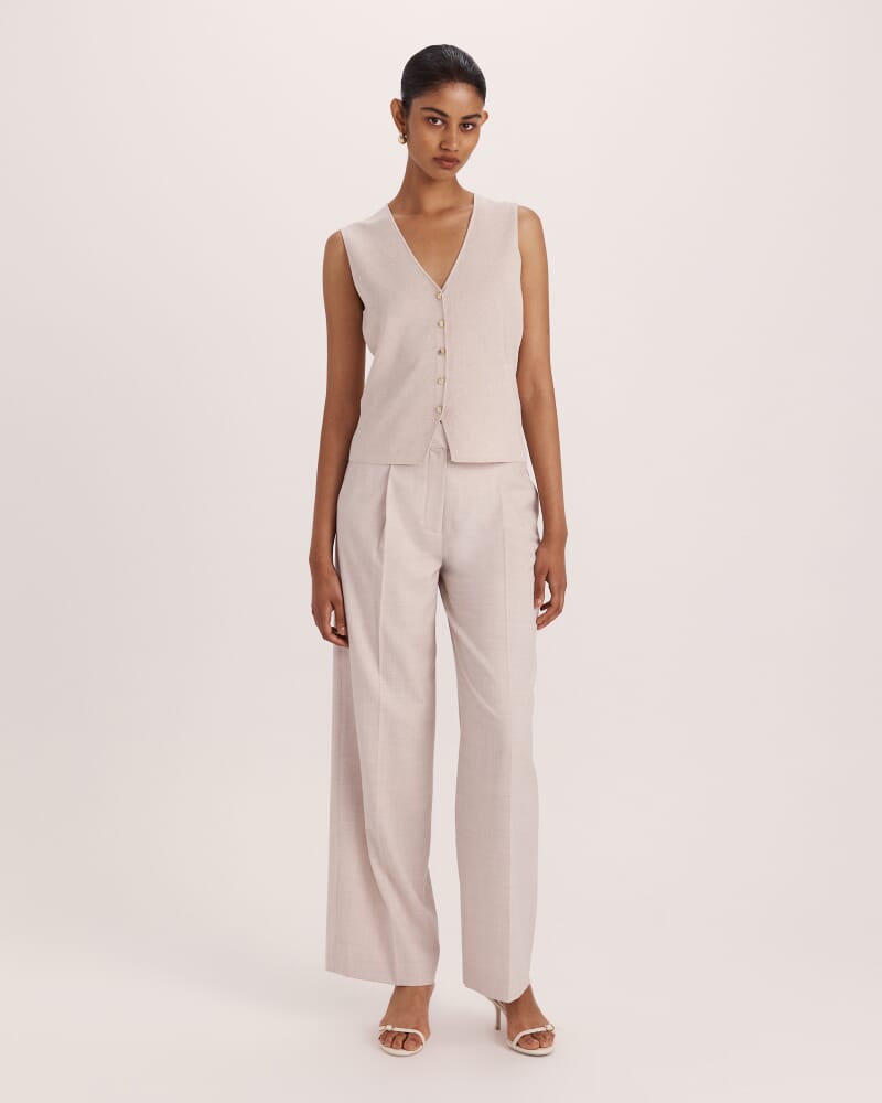 Sparkling Knit Vest in CHAMPAGNE