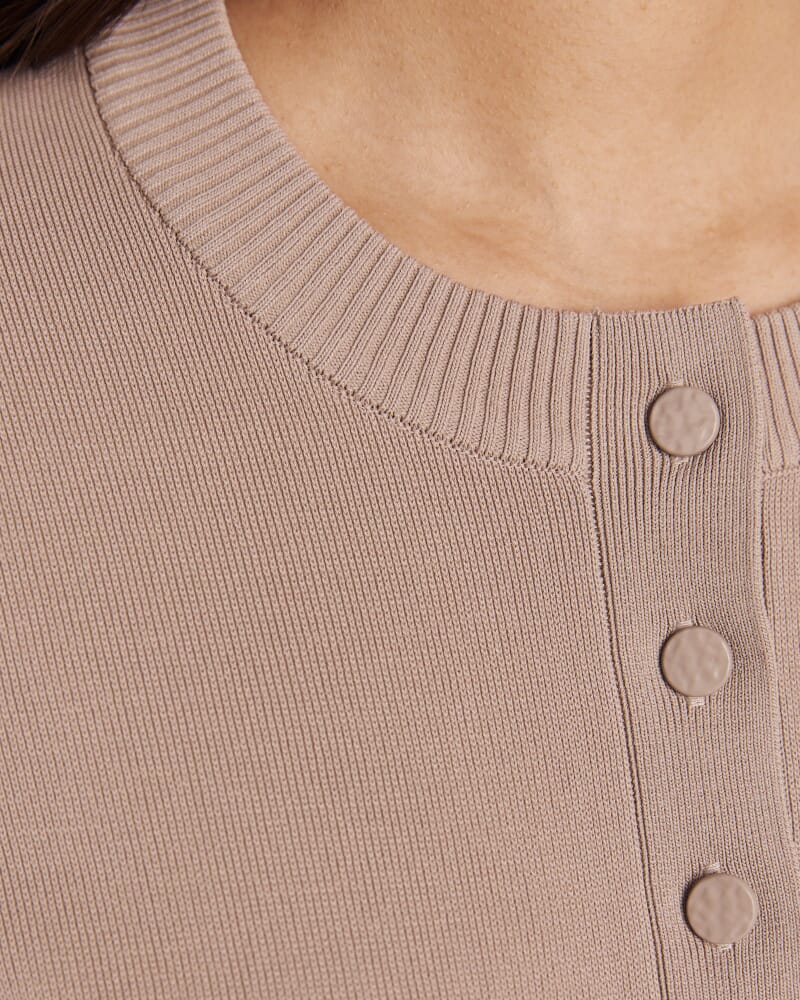 Victoria Cardigan in TAN