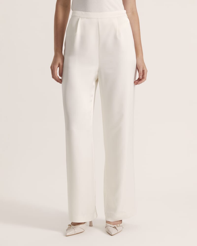 Jayde Wide Leg Pant in VANILLA
