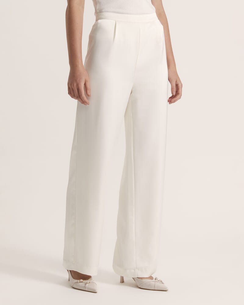 Jayde Wide Leg Pant in VANILLA