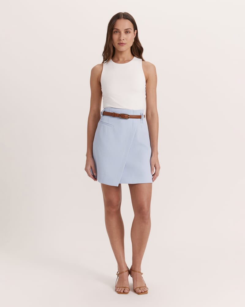 Dharma Pocket Mini Skirt in LIGHT BLUE