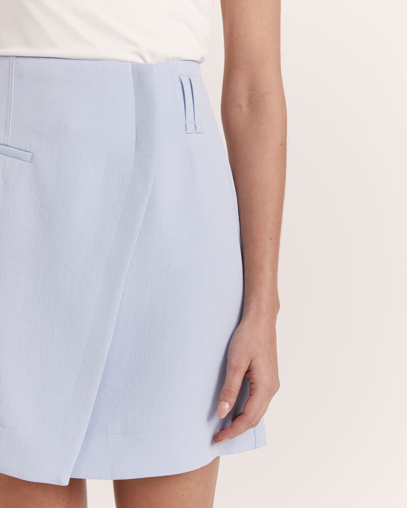 Dharma Pocket Mini Skirt in LIGHT BLUE