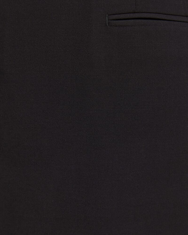 Celeste Tailored Wool Mini Skirt in BLACK