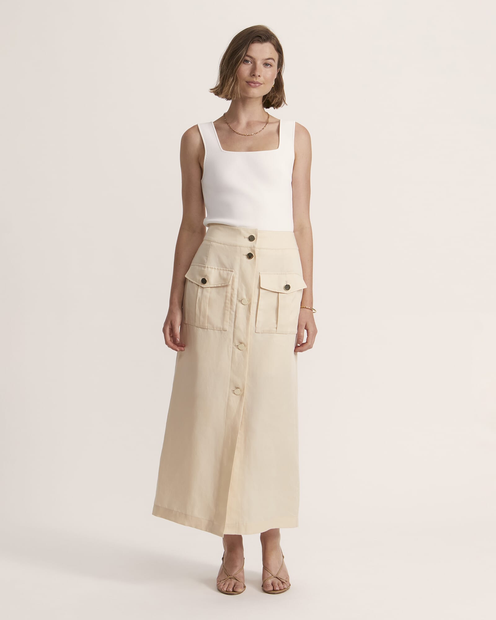 Mabel Utility Midi Skirt