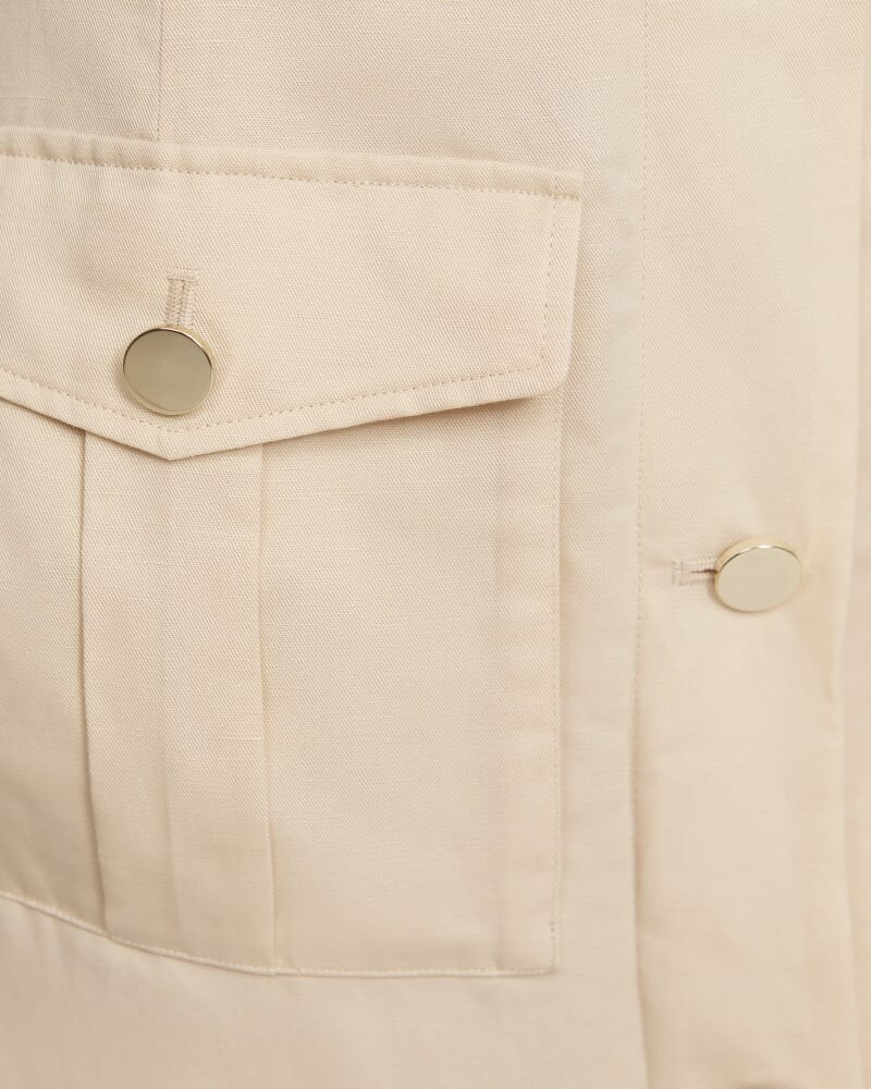 Mabel Utility Midi Skirt in BUTTER