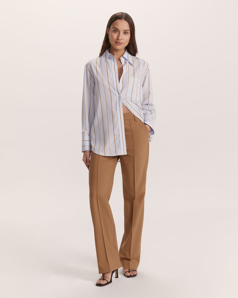 Milly Striped Pocket Shirt in STRIPE