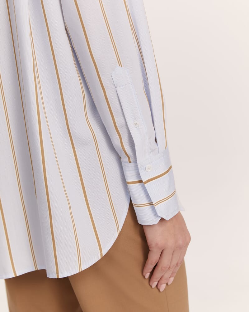 Milly Striped Pocket Shirt in STRIPE