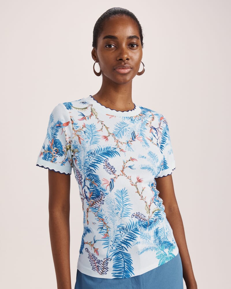 Riviera Rib Tee in MULTI