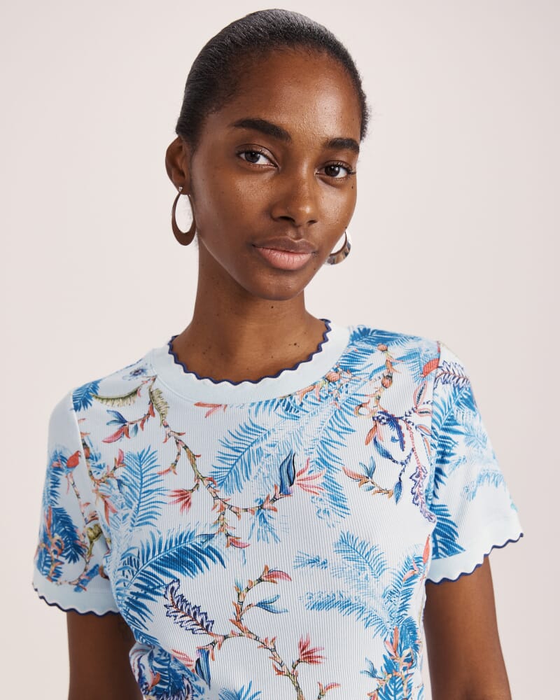 Riviera Rib Tee in MULTI