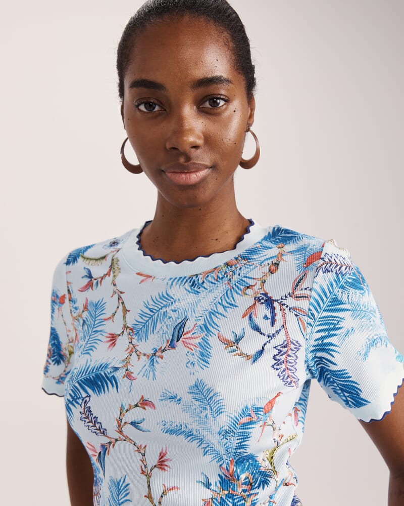 Riviera Rib Tee in MULTI