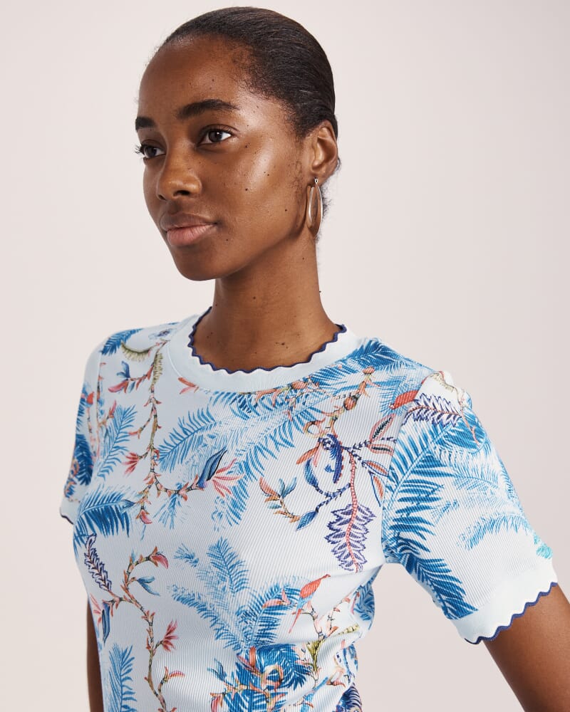 Riviera Rib Tee in MULTI