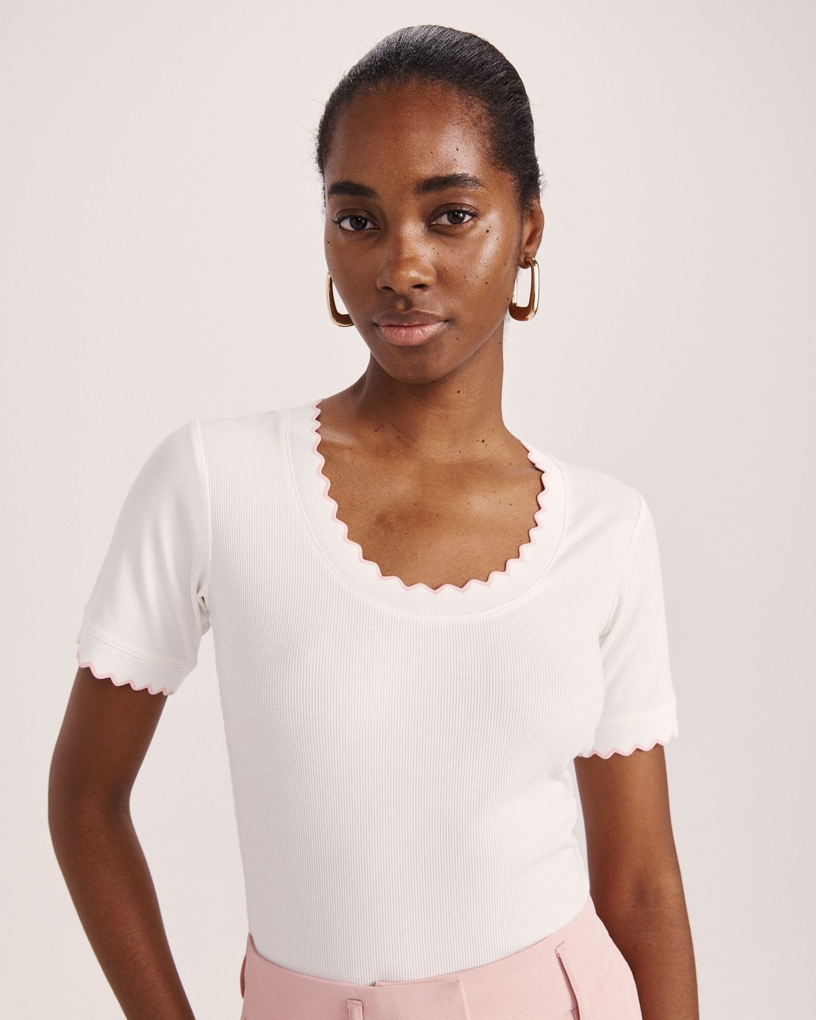 Emilie Scooped Neck Tee