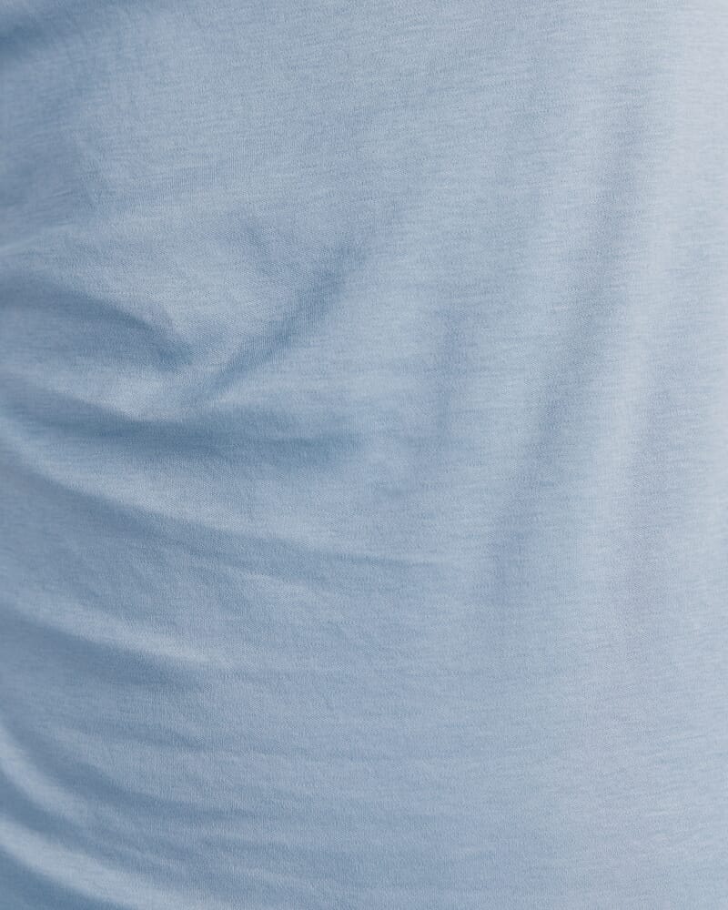 Dana Cotton Drape Detail Top in BLUE STEEL