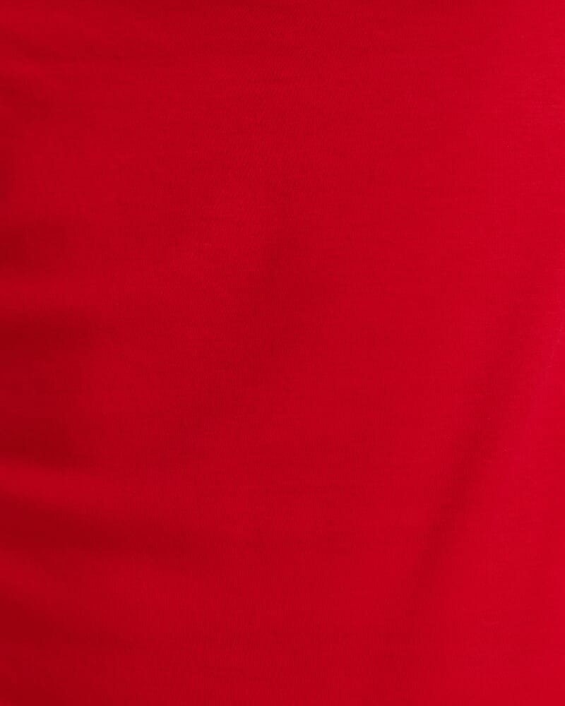 Dana Cotton Drape Detail Top in RED