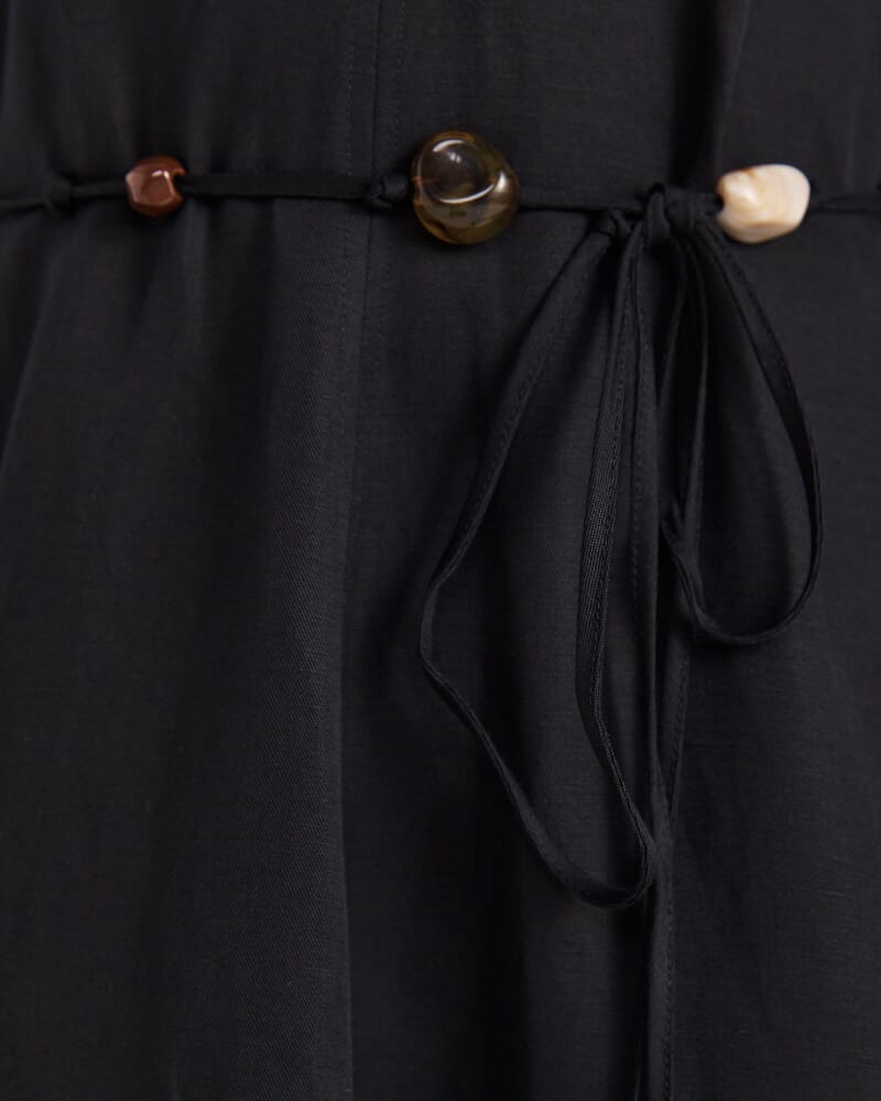 Remy Midi Dress in BLACK