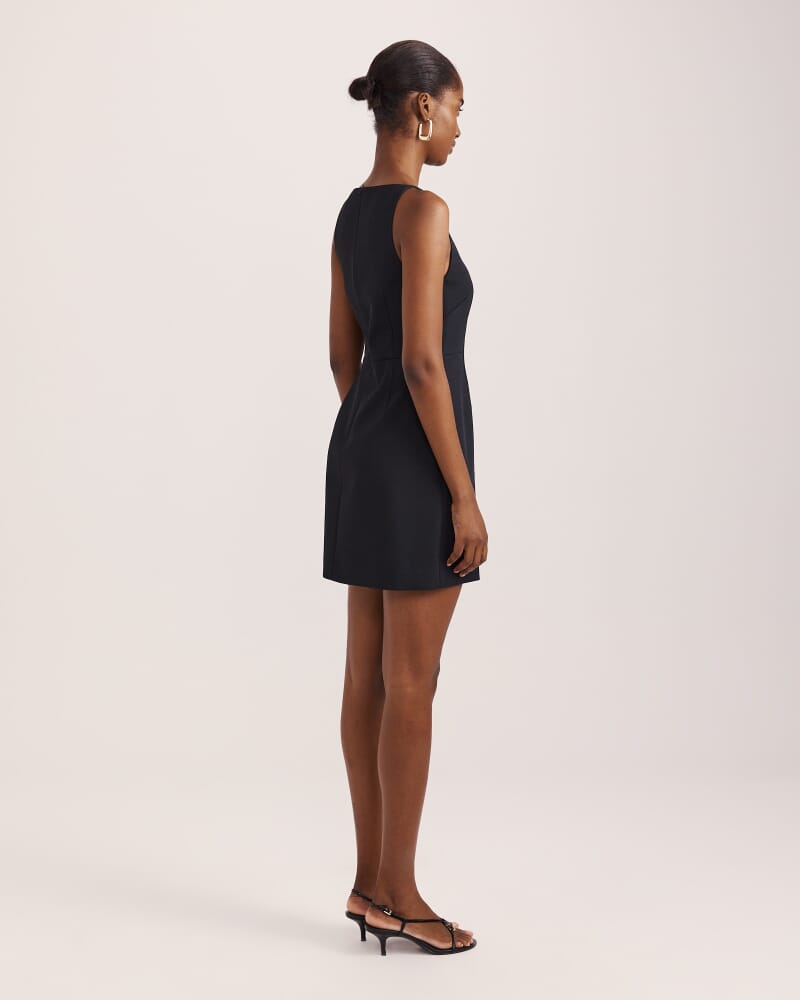 Dharma Fitted Mini Dress in BLACK