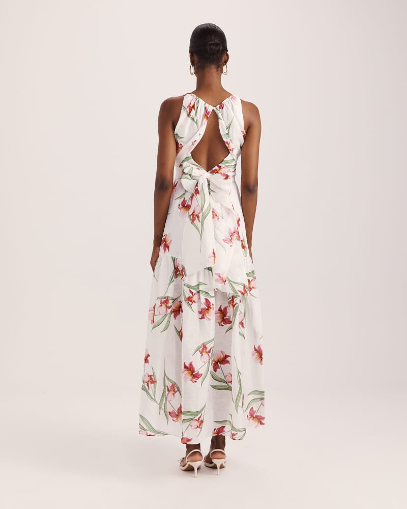 Saint Jean Belted Maxi Dress in MULTI