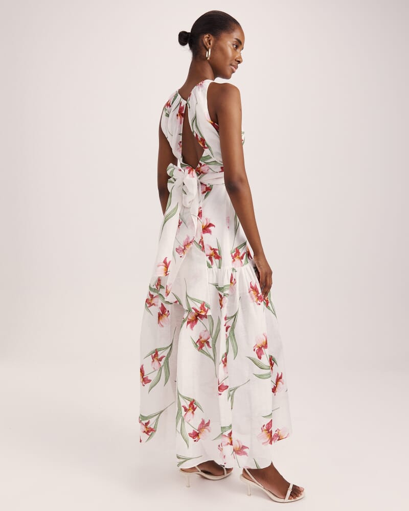 Saint Jean Belted Maxi Dress in MULTI