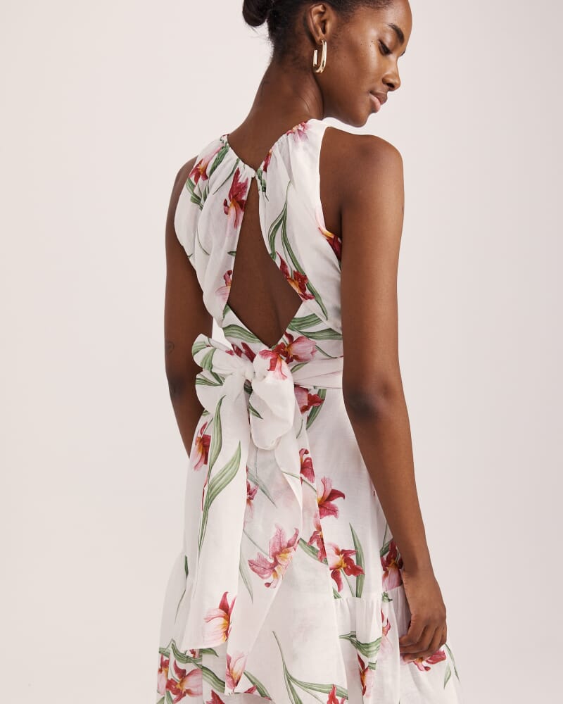 Saint Jean Belted Maxi Dress in MULTI