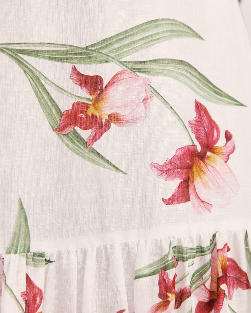 Saint Jean Belted Maxi Dress in MULTI