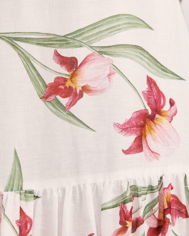 Saint Jean Belted Maxi Dress in MULTI