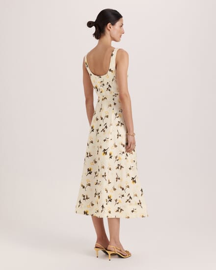 Chandelier Midi Dress in MULTI