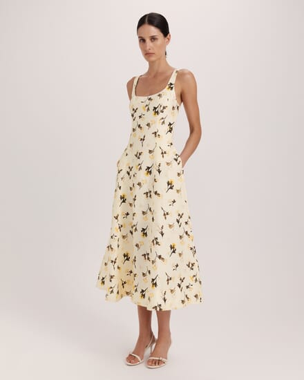 Chandelier Midi Dress in MULTI