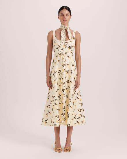 Chandelier Midi Dress in MULTI