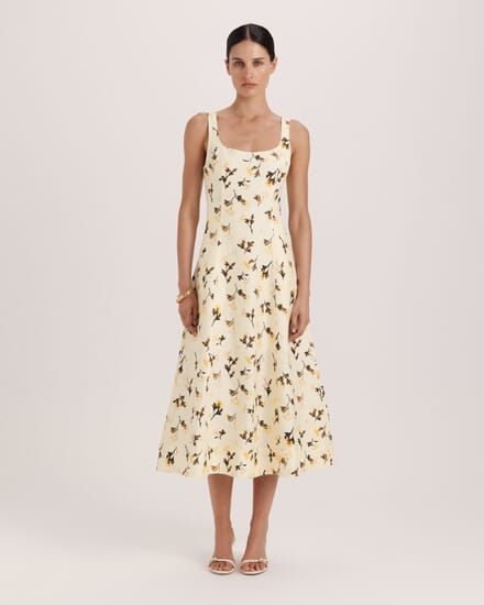 Chandelier Midi Dress in MULTI