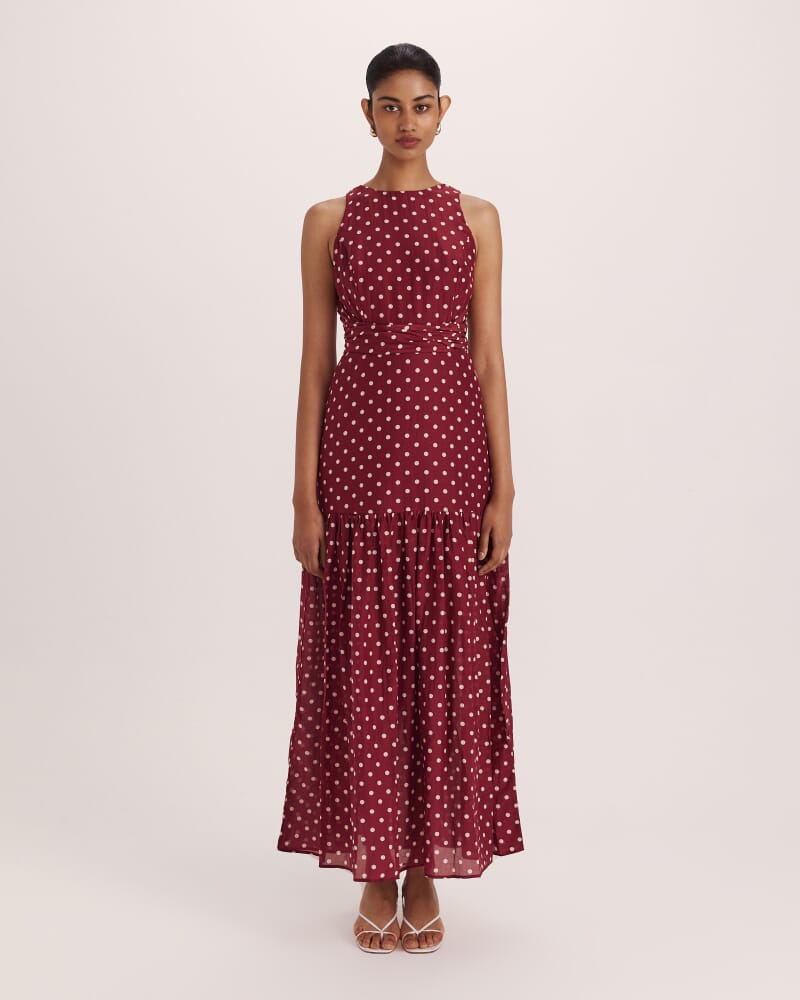 Tilda Silk Cotton Maxi Dress in MULTI