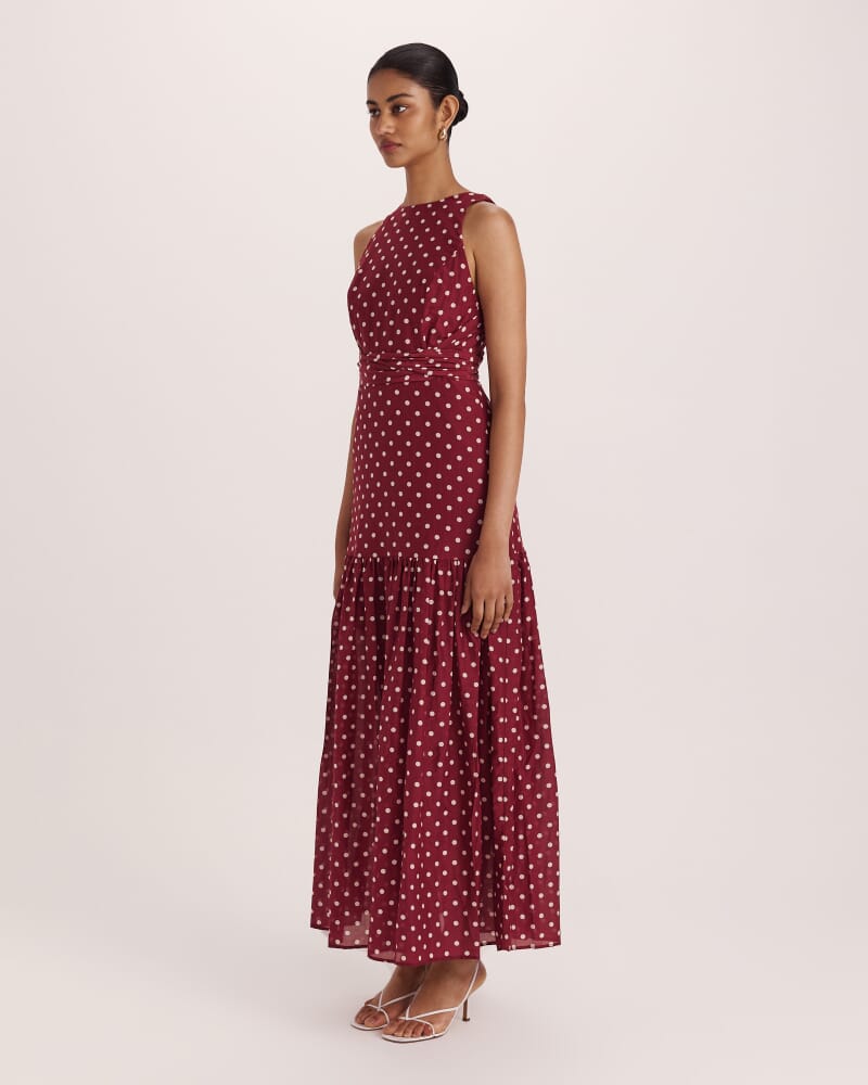 Tilda Silk Cotton Maxi Dress in MULTI