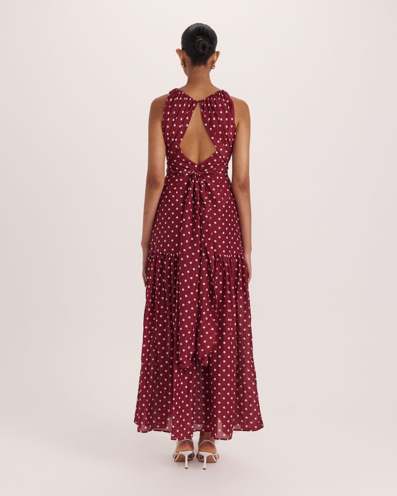 Tilda Silk Cotton Maxi Dress in MULTI