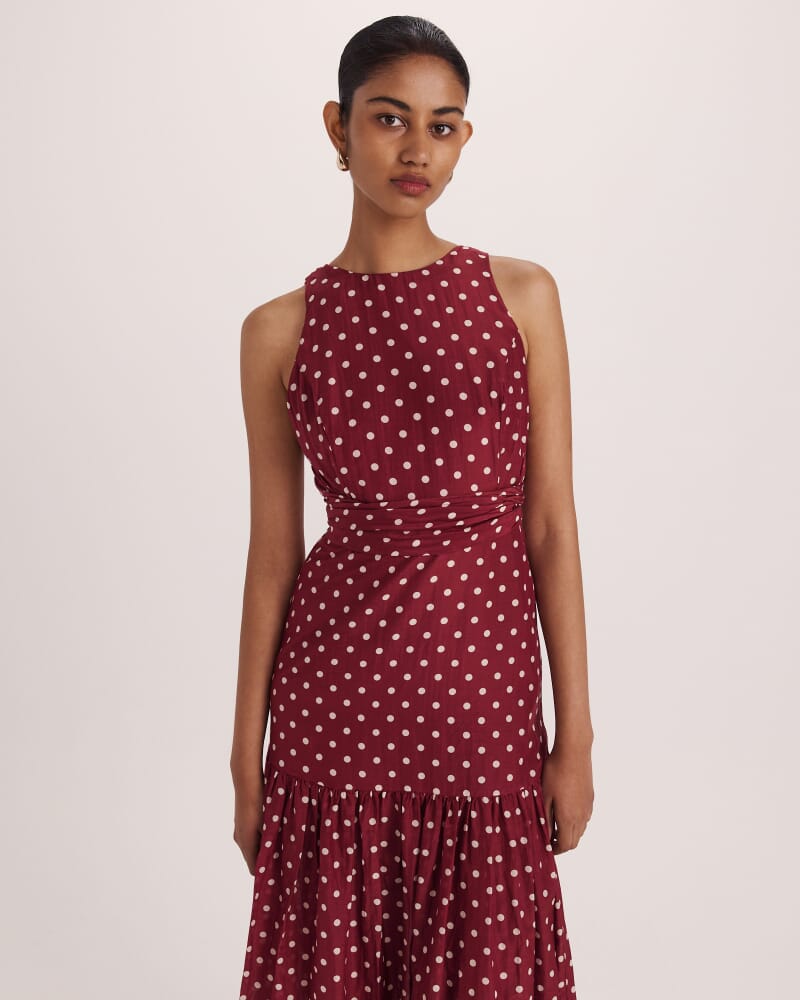 Tilda Silk Cotton Maxi Dress in MULTI