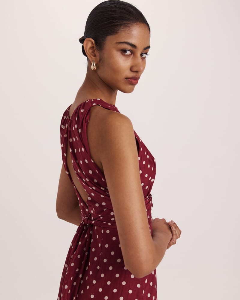 Tilda Silk Cotton Maxi Dress in MULTI