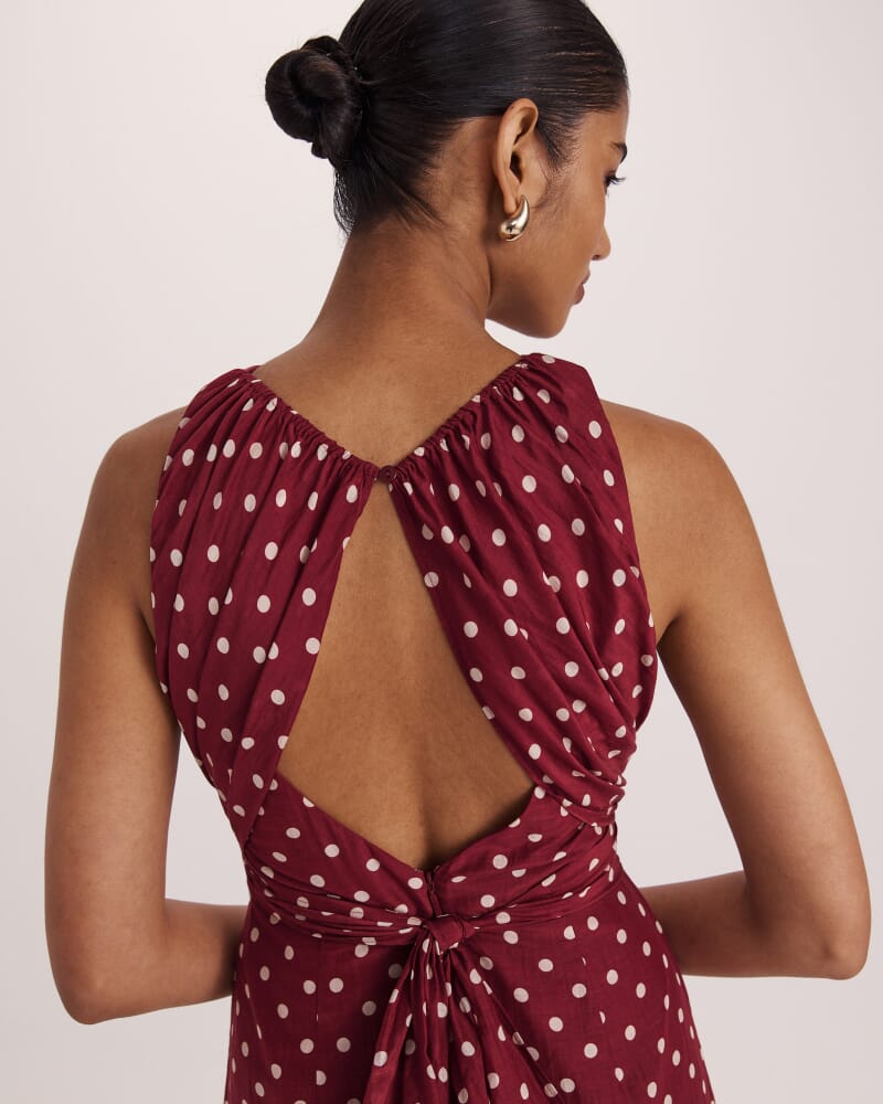 Tilda Silk Cotton Maxi Dress in MULTI