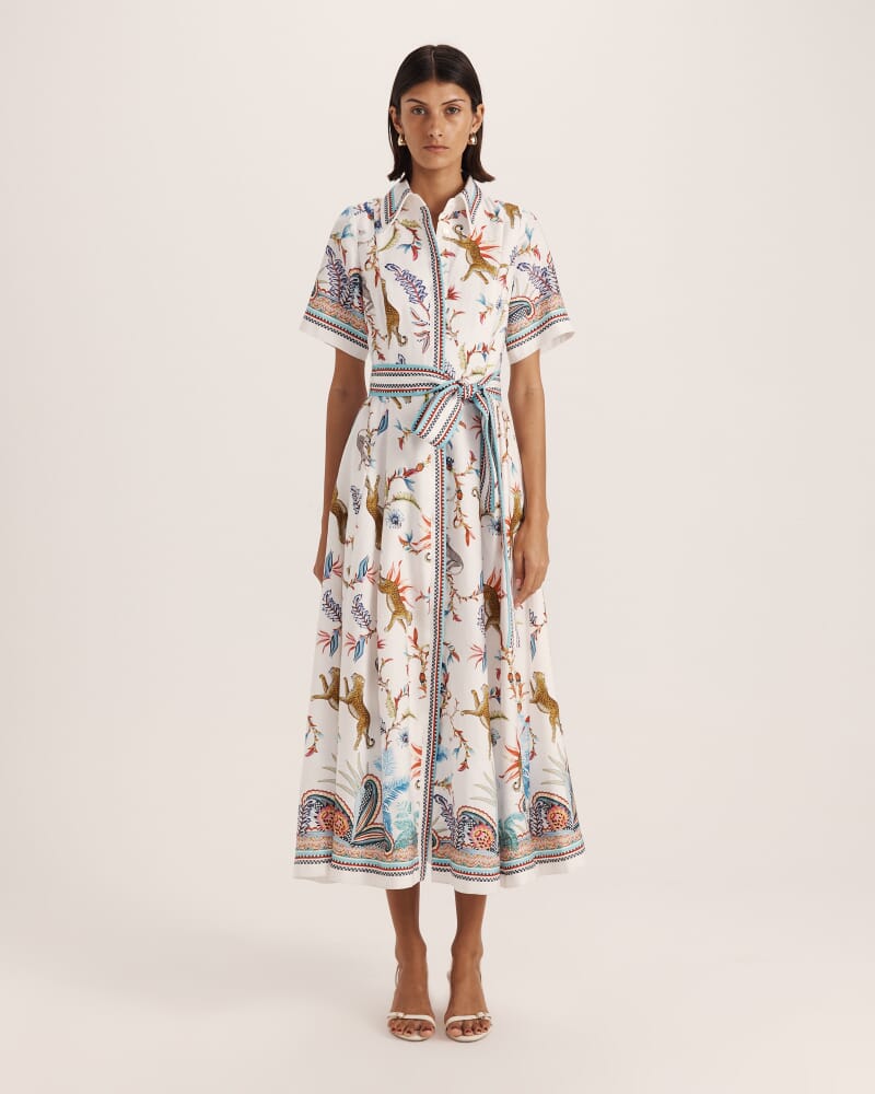 Riviera Midi Dress in MULTI