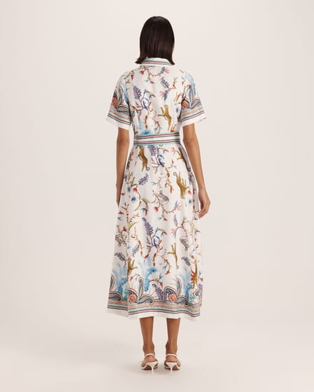 Riviera Midi Dress in MULTI
