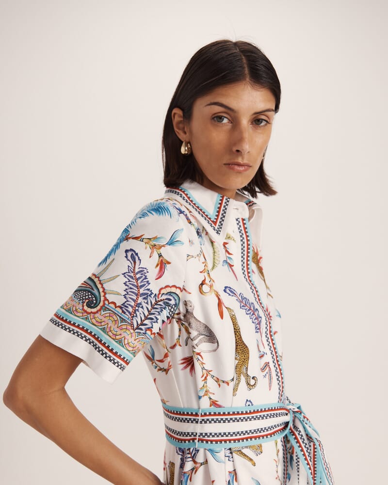 Riviera Midi Dress in MULTI