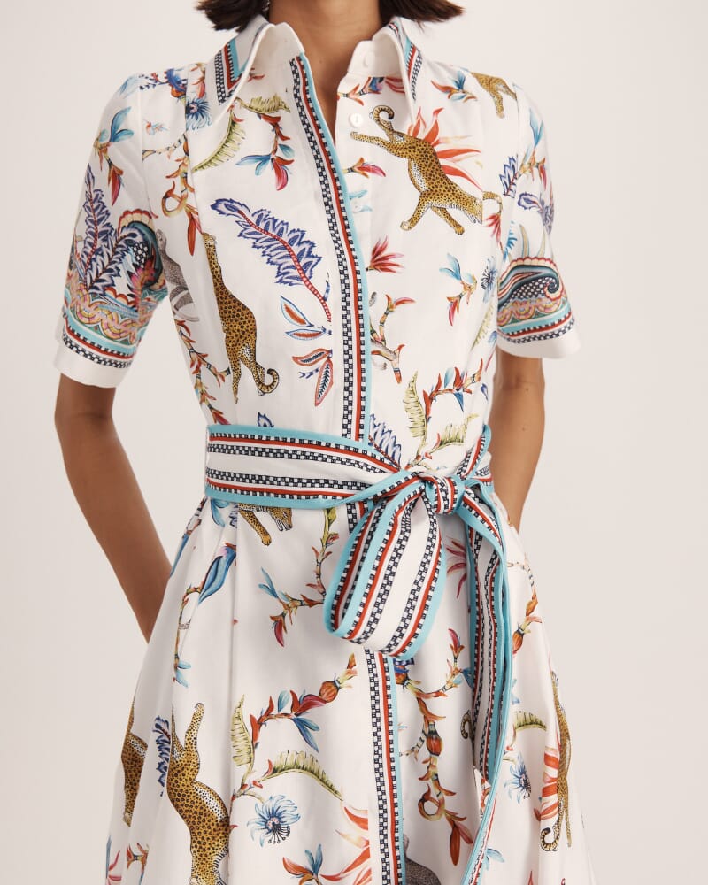 Riviera Midi Dress in MULTI