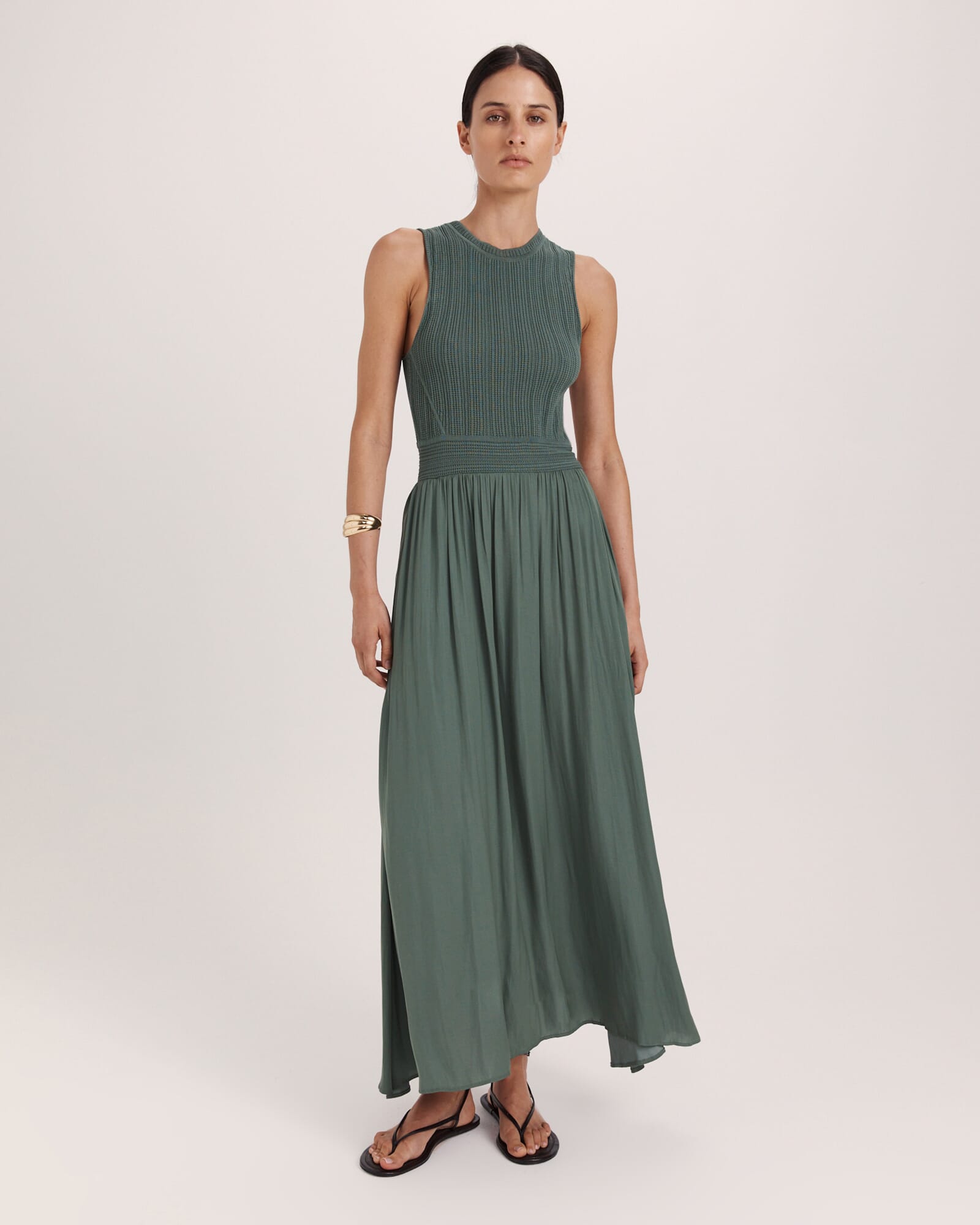 Lillian Mixed Media Maxi Dress