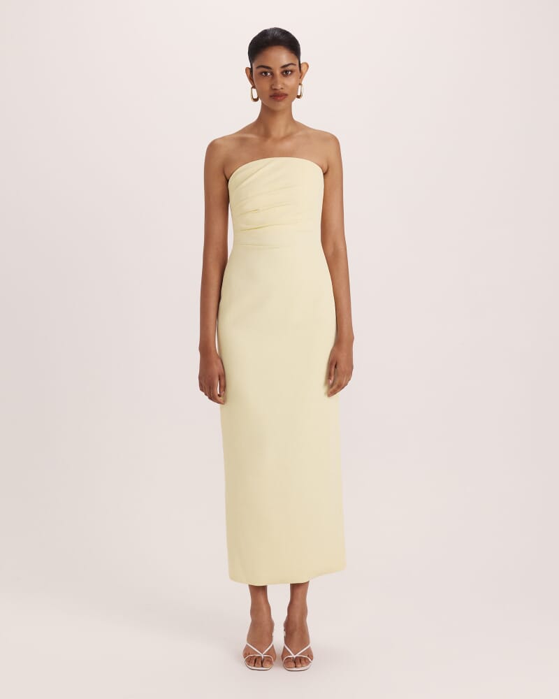 Dharma Column Dress in BUTTER