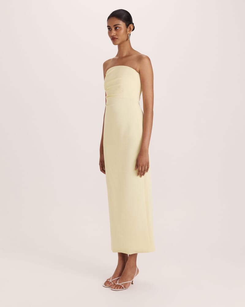 Dharma Column Dress in BUTTER
