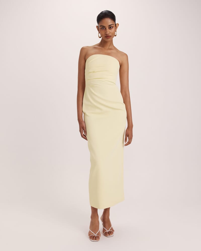 Dharma Column Dress in BUTTER