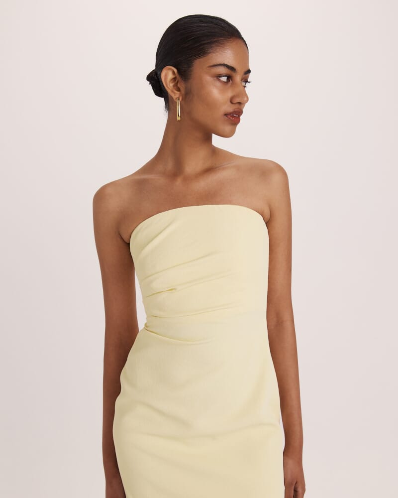 Dharma Column Dress in BUTTER